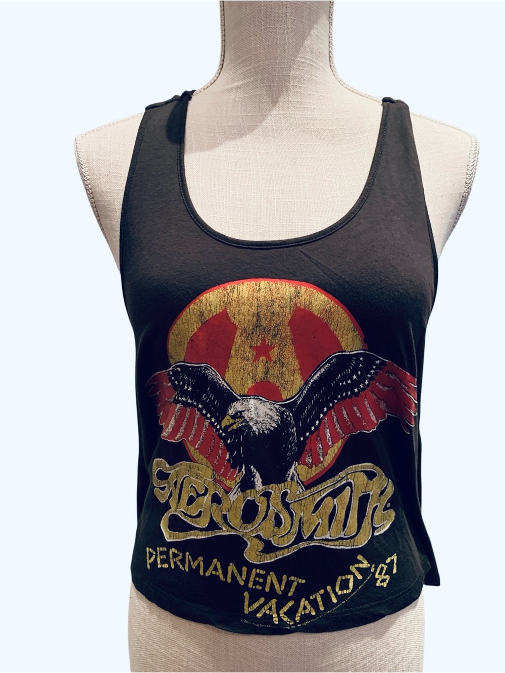 💕FOREVER 21💕AREOSMITH GRAPHIC CROPPED TANK TOP. GREAT CONDITION.